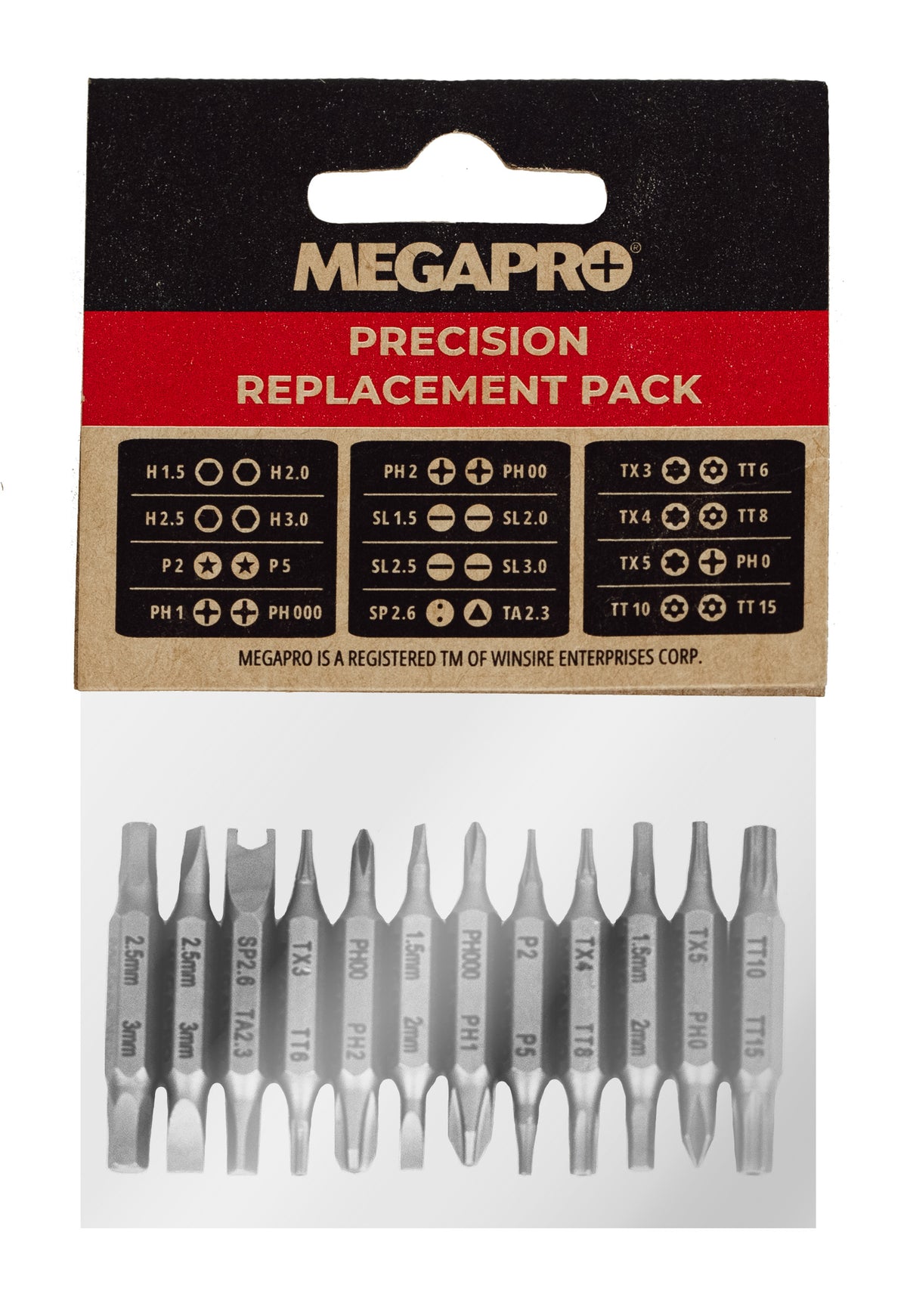 Replacement Bit Pack - The Precision | 12 double-ended bits